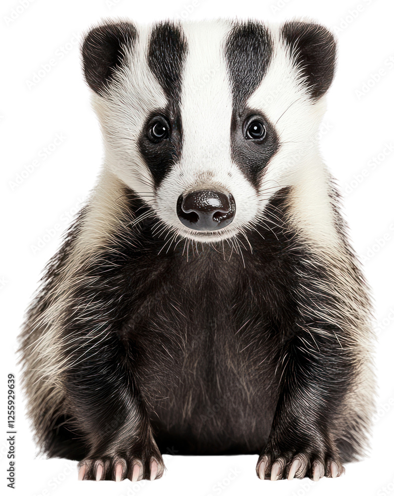 Fototapeta premium PNG A wild badger animal photography wildlife.