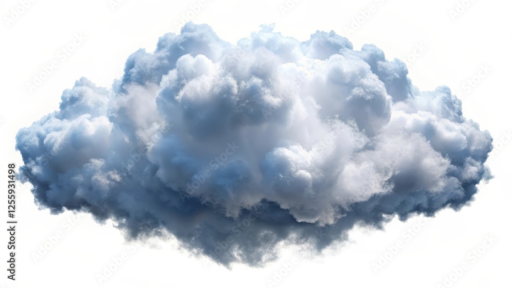 Cumulus Cloud Isolated on White Background Cumulus Cloud Isolated on White Background