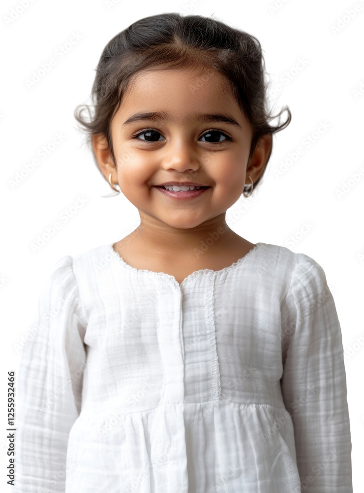PNG Portrait of happy female indian toddler photo child white. PNG Portrait of happy female indian toddler photo child white.