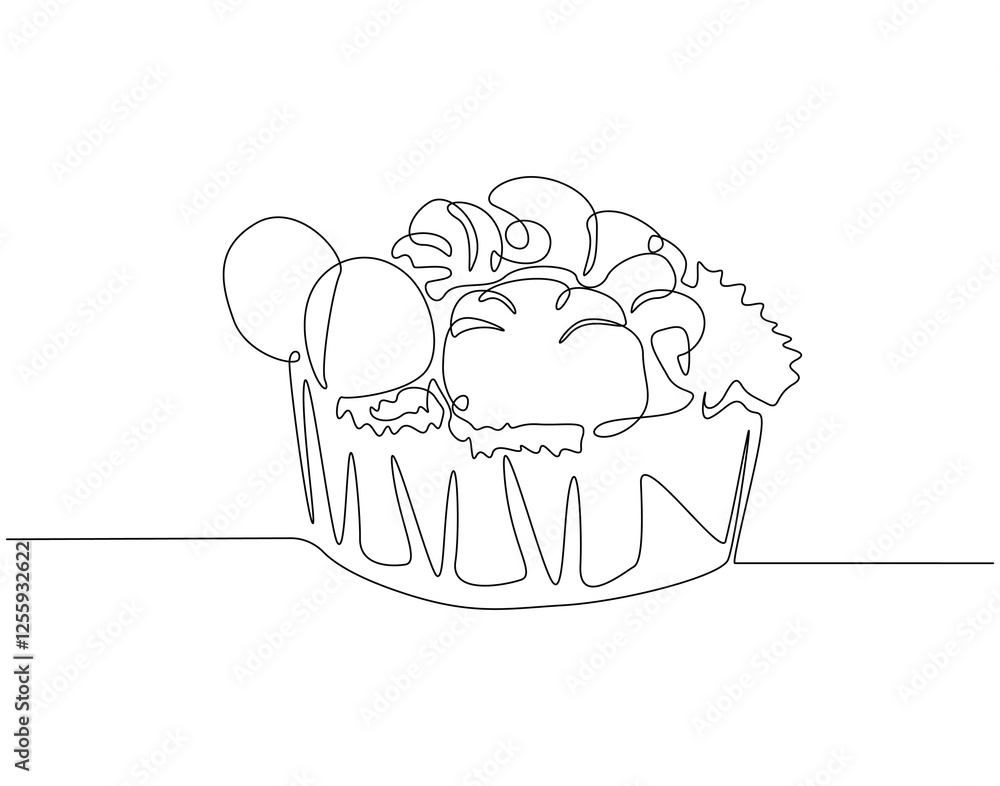 Continuous one line drawing of fresh vegetables in basket. One line drawing illustration of different vegetable in basket. Daily food concept single line. Editable outline Continuous one line drawing of fresh vegetables in basket. One line drawing illustration of different vegetable in basket. Daily food concept single line. Editable outline