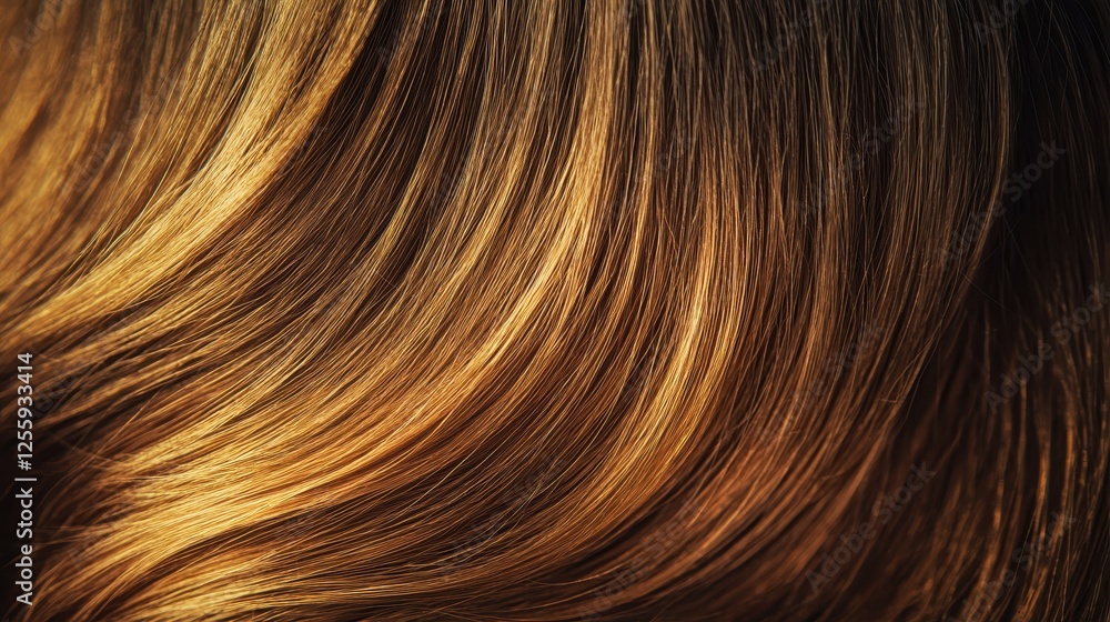 Close-Up View of Shiny, Silky Brown Hair Texture and Color Natural Close-Up View of Shiny, Silky Brown Hair Texture and Color Natural