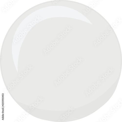 white alphabet bead vector illustration icon