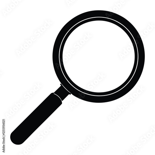 magnifying glass isolated on white