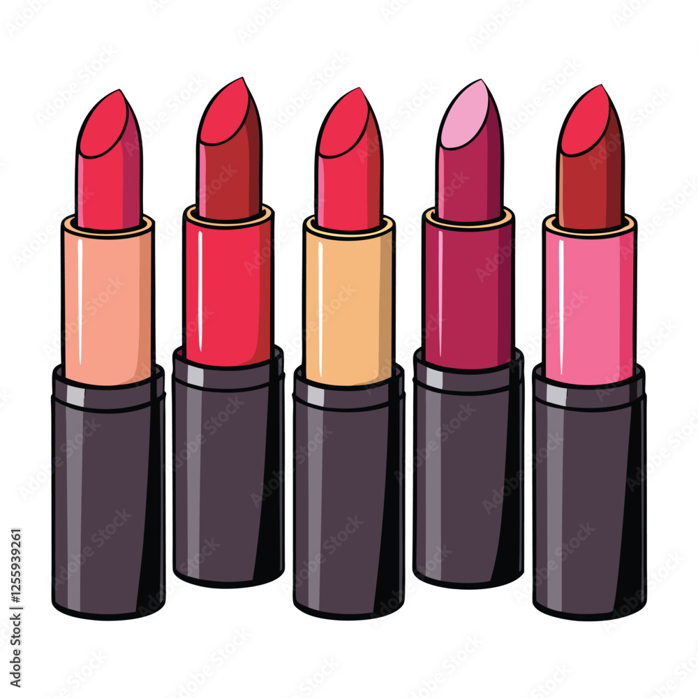 Obraz premium lipstick isolated on white background.
