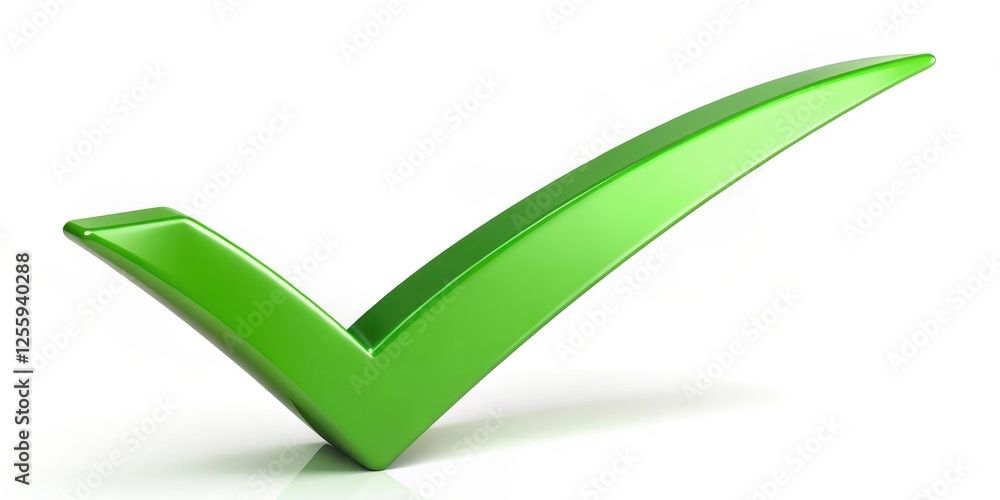 Green Checkmark on White Background Green Checkmark on White Background