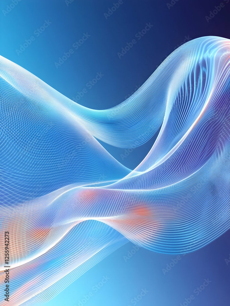 Abstract flowing network on blue gradient for digital backdrop, presentation background, or artistic use Abstract flowing network on blue gradient for digital backdrop, presentation background, or artistic use