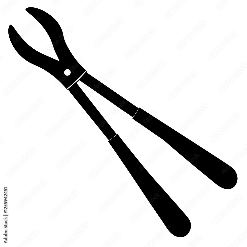 Black silhouette vector of various knives and sharp tools, scissors tool vector illustration Black silhouette vector of various knives and sharp tools, scissors tool vector illustration