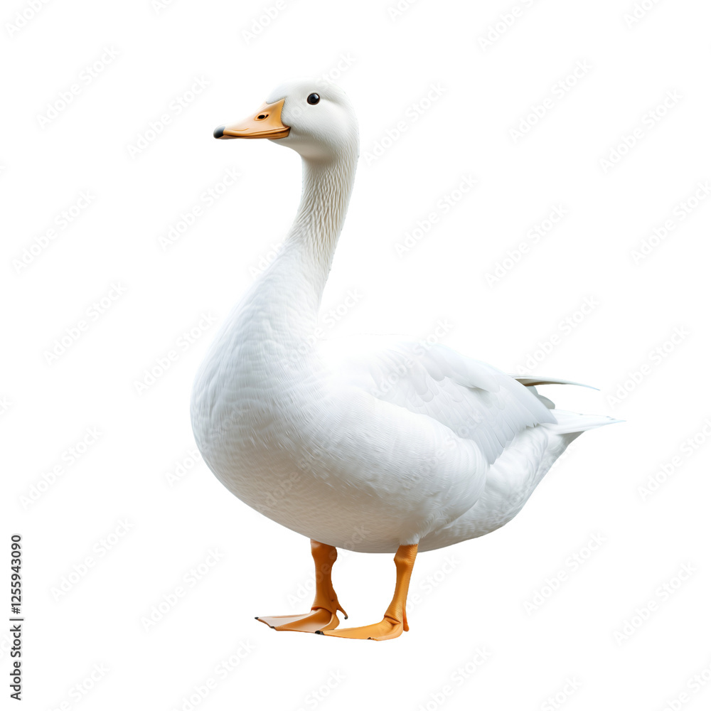 goose isolated on white background goose isolated on white background
