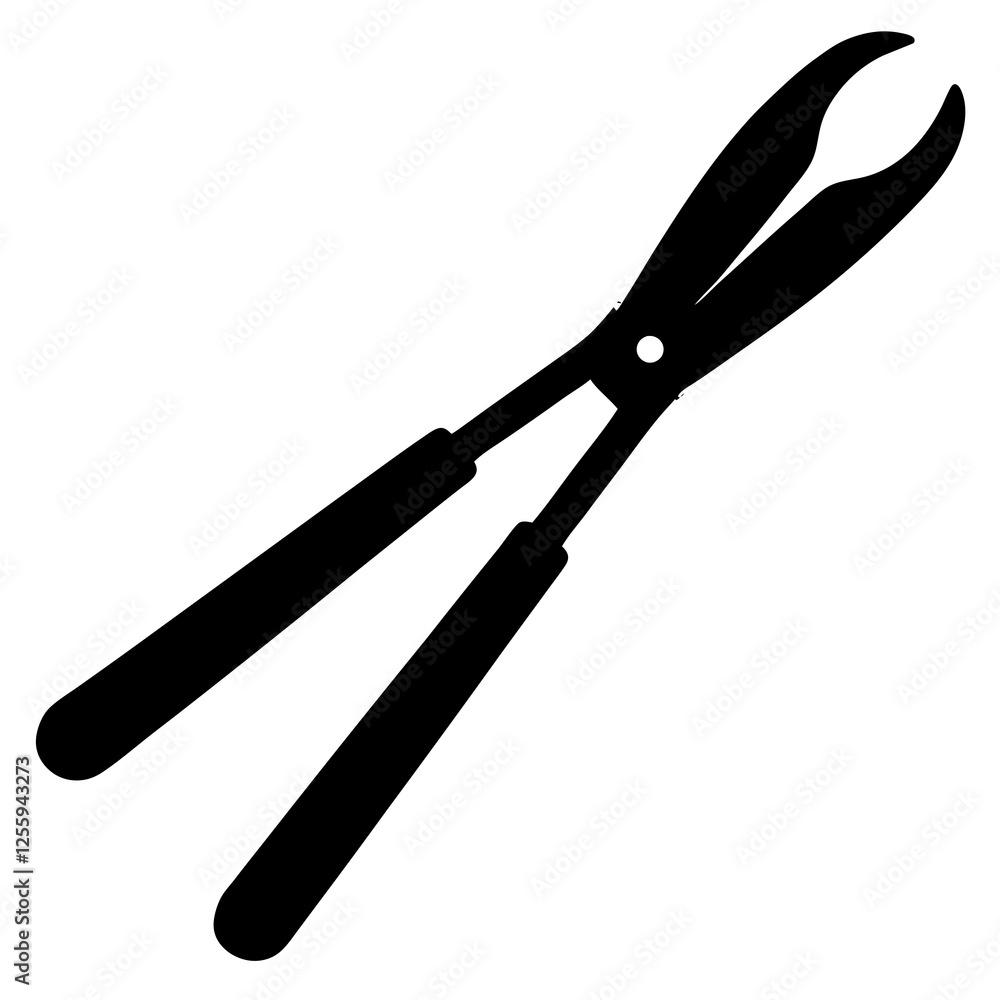 Black silhouette vector of various knives and sharp tools, scissors tool vector illustration Black silhouette vector of various knives and sharp tools, scissors tool vector illustration