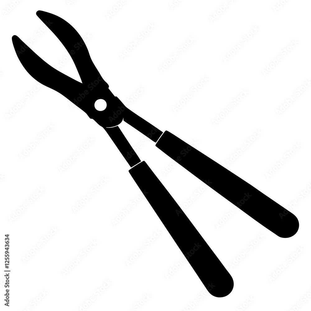 Black silhouette vector of various knives and sharp tools, scissors tool vector illustration Black silhouette vector of various knives and sharp tools, scissors tool vector illustration