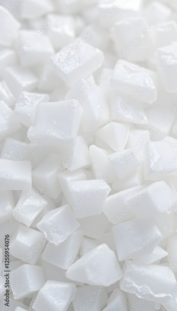 Macro shot of pellets of salt used for water softener, flat papercut style. with white shades Macro shot of pellets of salt used for water softener, flat papercut style. with white shades