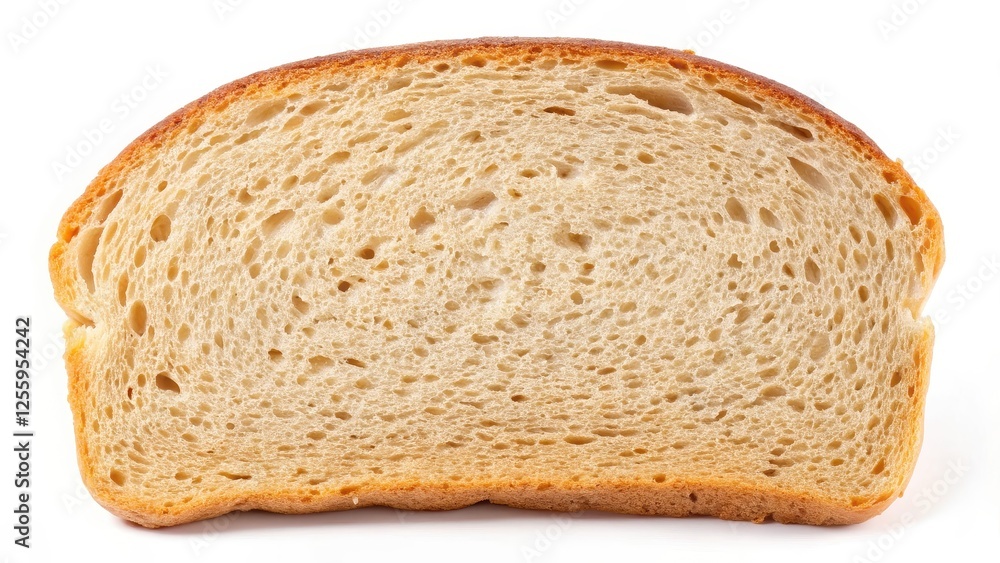 Slice of Bread on White Background Slice of Bread on White Background