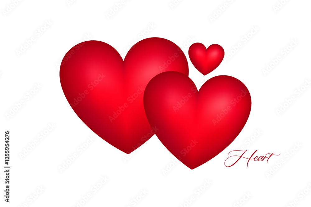 Valentine concept set 3d red heart object isolated on pink background for graphic decorate. 3d render illustation with object clipping path. Valentine concept set 3d red heart object isolated on pink background for graphic decorate. 3d render illustation with object clipping path.