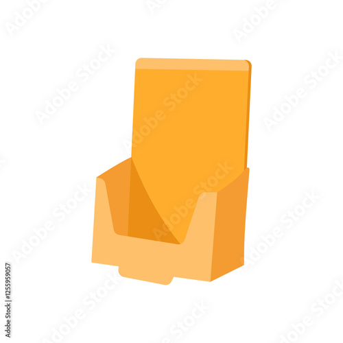 Brochure Holder, Exhibition Vector illustration Isolated