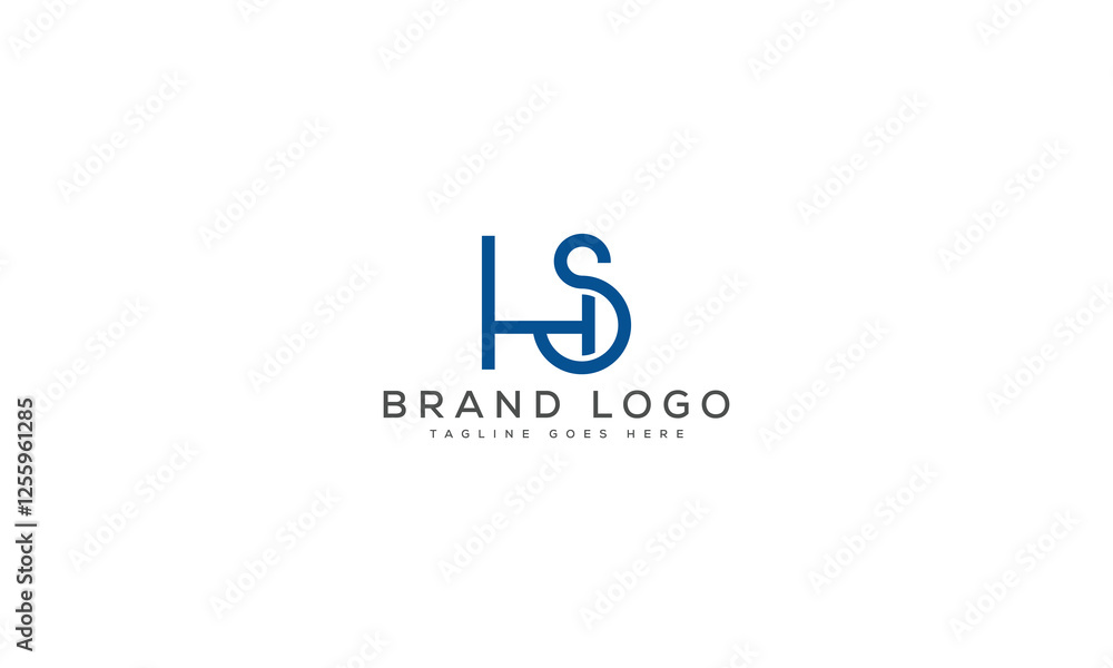 letter HS logo design vector template design for brand. letter HS logo design vector template design for brand.