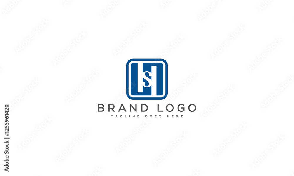 letter HS logo design vector template design for brand. letter HS logo design vector template design for brand.