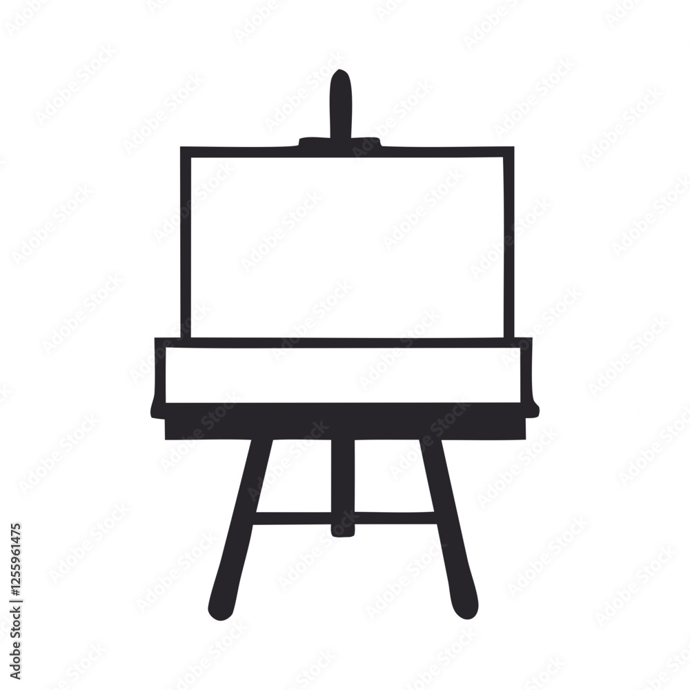 easel icon Set. painting frame vector. canvas stand easel icon Set. painting frame vector. canvas stand
