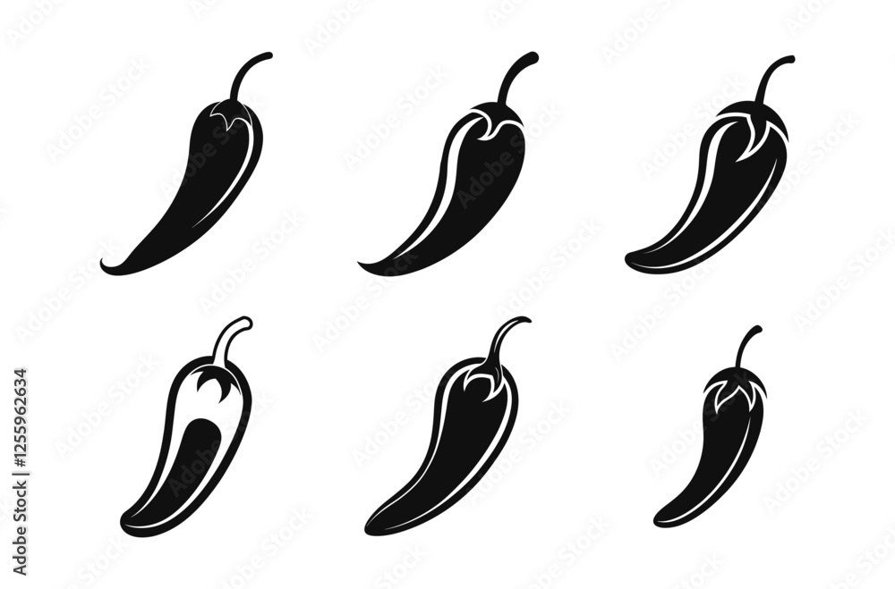 chili pepper line art vector design, spicy vegetable illustration chili pepper line art vector design, spicy vegetable illustration