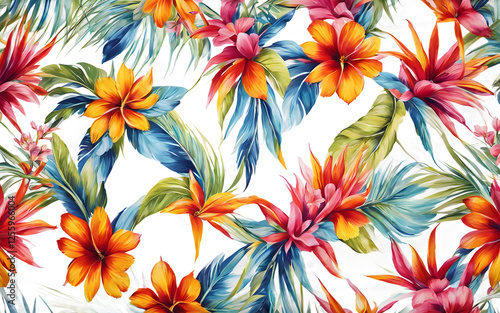 Vibrant floral pattern