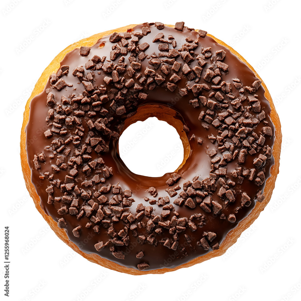 chocolate donut isolated on white background chocolate donut isolated on white background