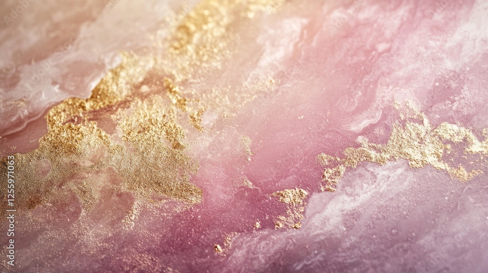 Fototapeta premium Abstract Pink and Gold Marble Texture