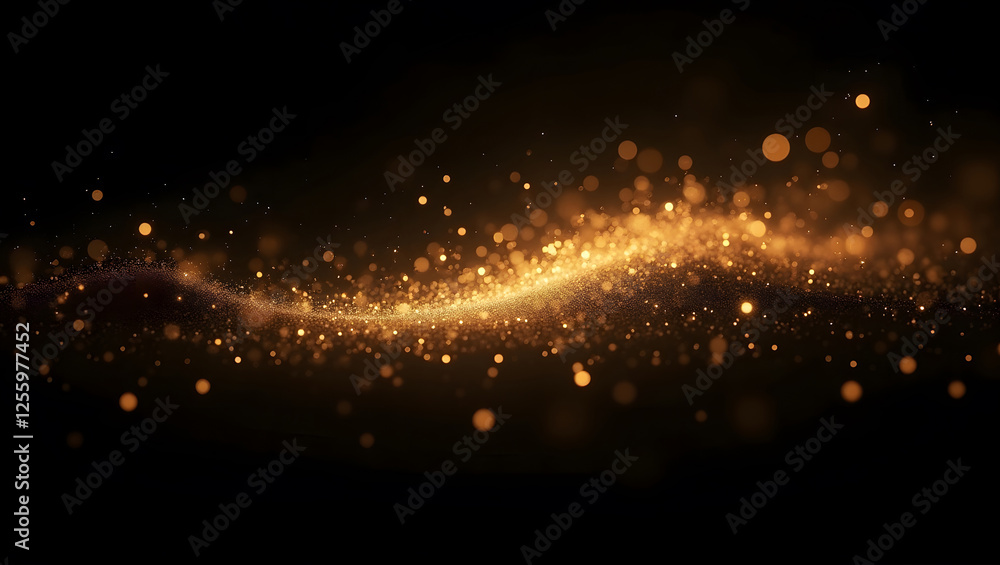 Obraz premium Glittering Gold Dust Background