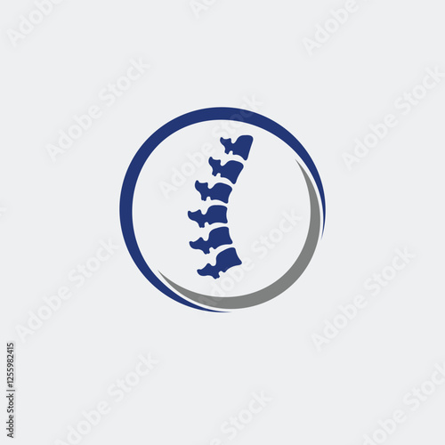Spine, spiral, health, bone, pain, backbone logo template