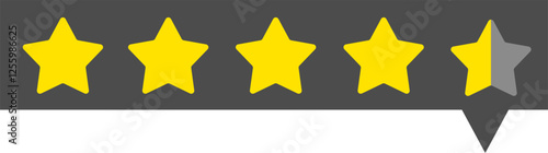 4,5 star rating icon