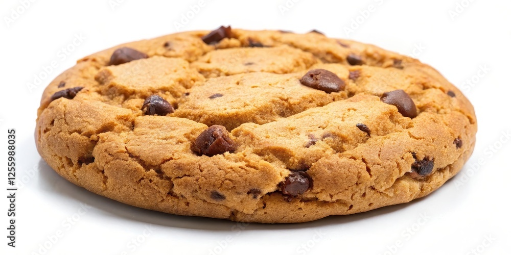 Chocolate Chip Cookie on White Background Chocolate Chip Cookie on White Background