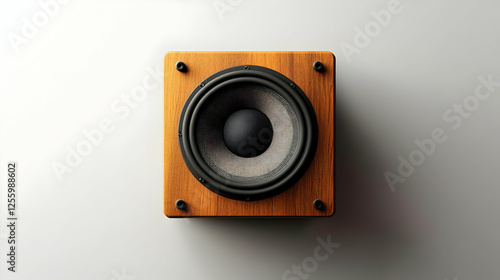 Realistic Image - Wood Speaker Audio Technology Sound Design Music Entertainment