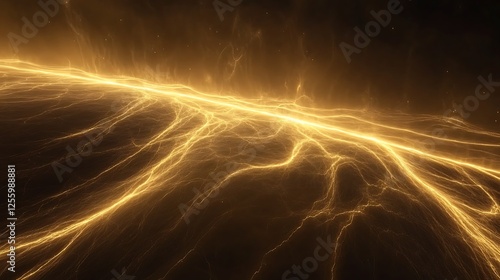 Golden energy flow, dark space
