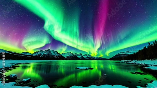 Aurora Borealis, or better known as the Northern Lights, is an amazing natural phenomenon in the form of colorful rays of light in the night sky.