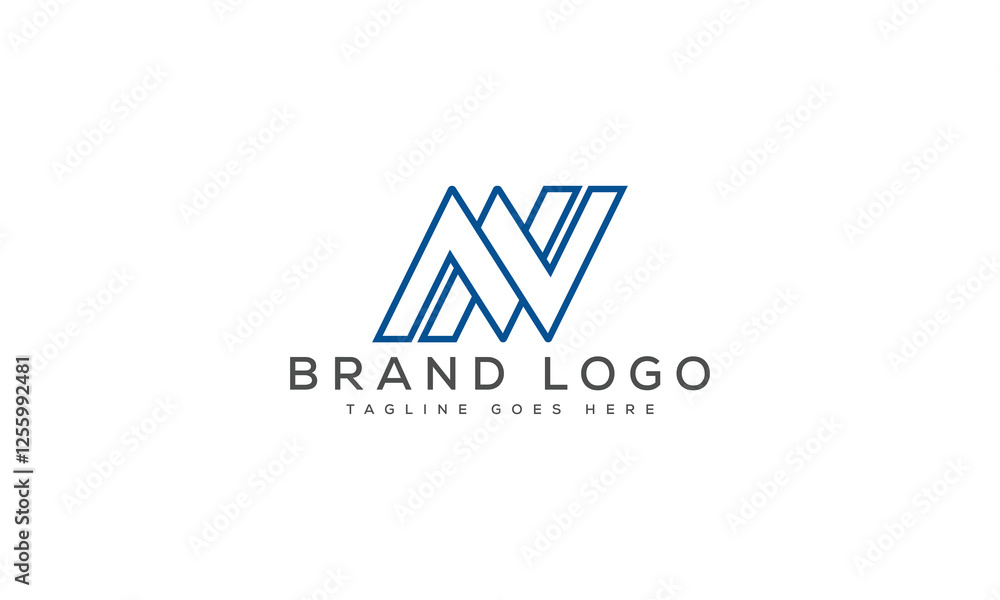 letter NA logo design vector template design for brand. letter NA logo design vector template design for brand.