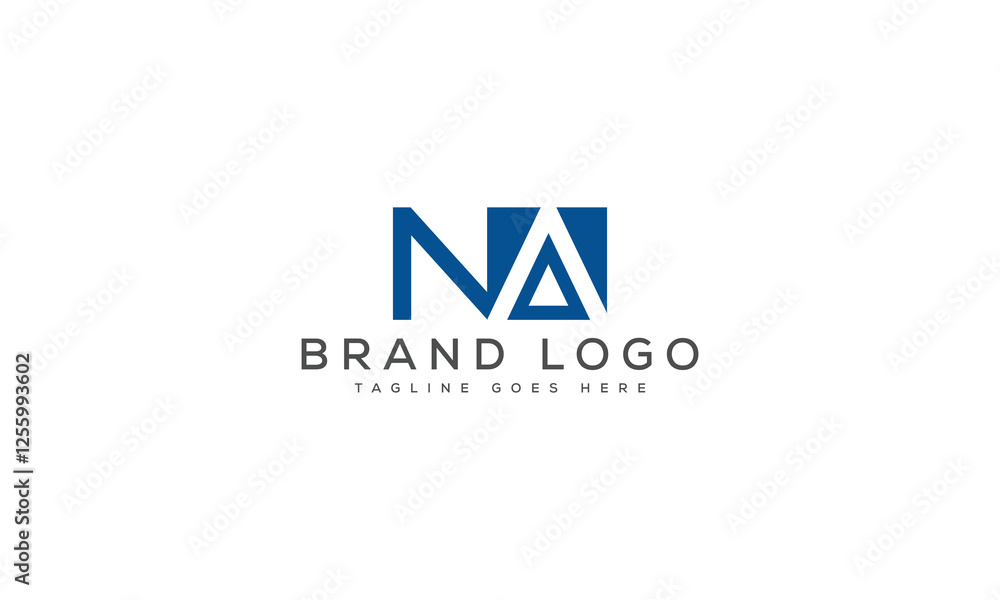 letter NA logo design vector template design for brand. letter NA logo design vector template design for brand.
