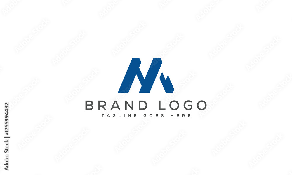 letter NA logo design vector template design for brand. letter NA logo design vector template design for brand.