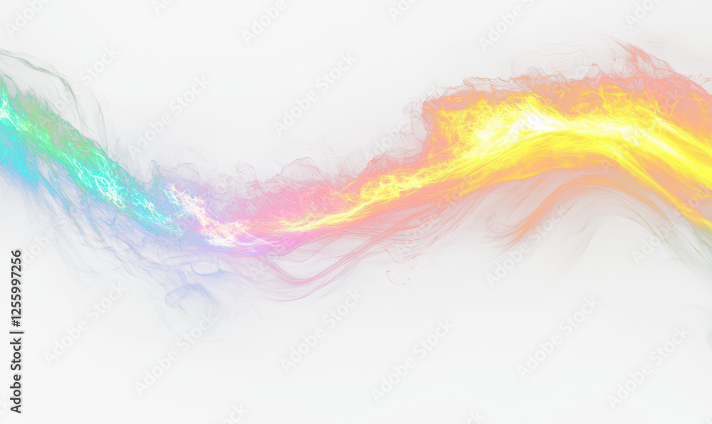 Crestal rainbow swirl of Light and energy isolate on transparent background, cutout, png Crestal rainbow swirl of Light and energy isolate on transparent background, cutout, png
