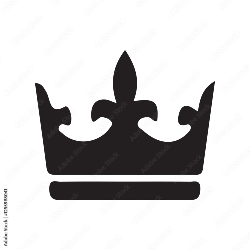 Crown king mega icon. Simple crown symbol collection. Royal crown black silhouettes. Vector illustration eps 10 Crown king mega icon. Simple crown symbol collection. Royal crown black silhouettes. Vector illustration eps 10