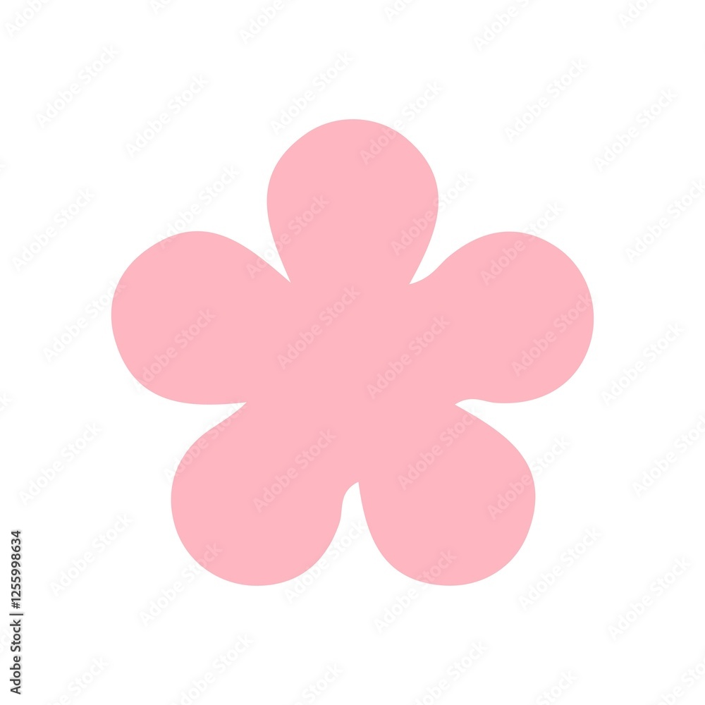 Flower clip art design on plain white transparent isolated background for card, shirt, hoodie, sweatshirt, apparel, card, tag, mug, icon, poster or badge Flower clip art design on plain white transparent isolated background for card, shirt, hoodie, sweatshirt, apparel, card, tag, mug, icon, poster or badge