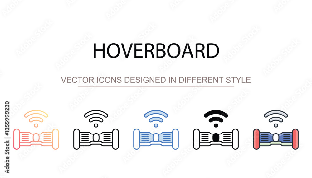 Hoverboard icon design with white background stock illustration Hoverboard icon design with white background stock illustration