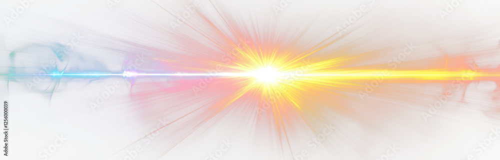 Rainbow Light Effect with Sun Rays Isolate on Transparent Background, cutout, png Rainbow Light Effect with Sun Rays Isolate on Transparent Background, cutout, png