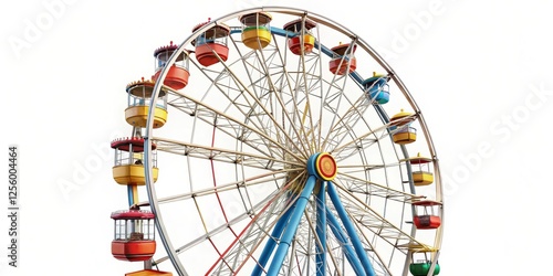 Fototapeta Naklejka Na Ścianę i Meble -  Ferris Wheel on White Background