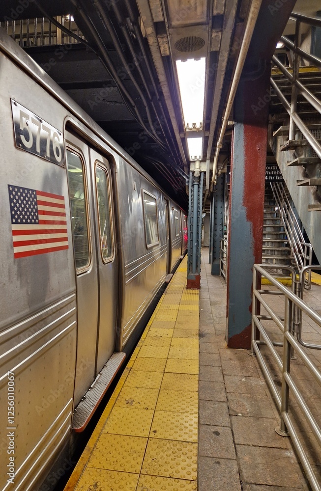 Obraz premium train in subway