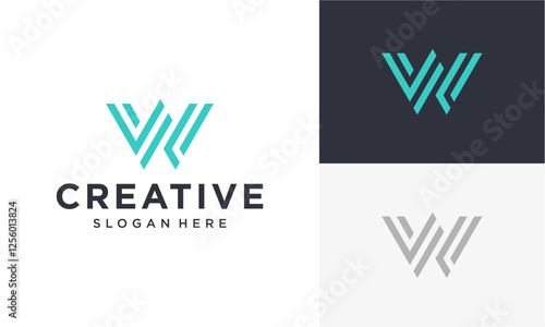 initial w vector logo