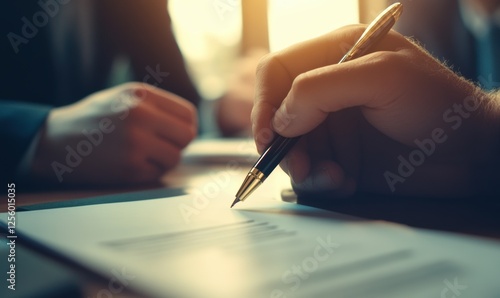 职场商务合作中的签约仪式