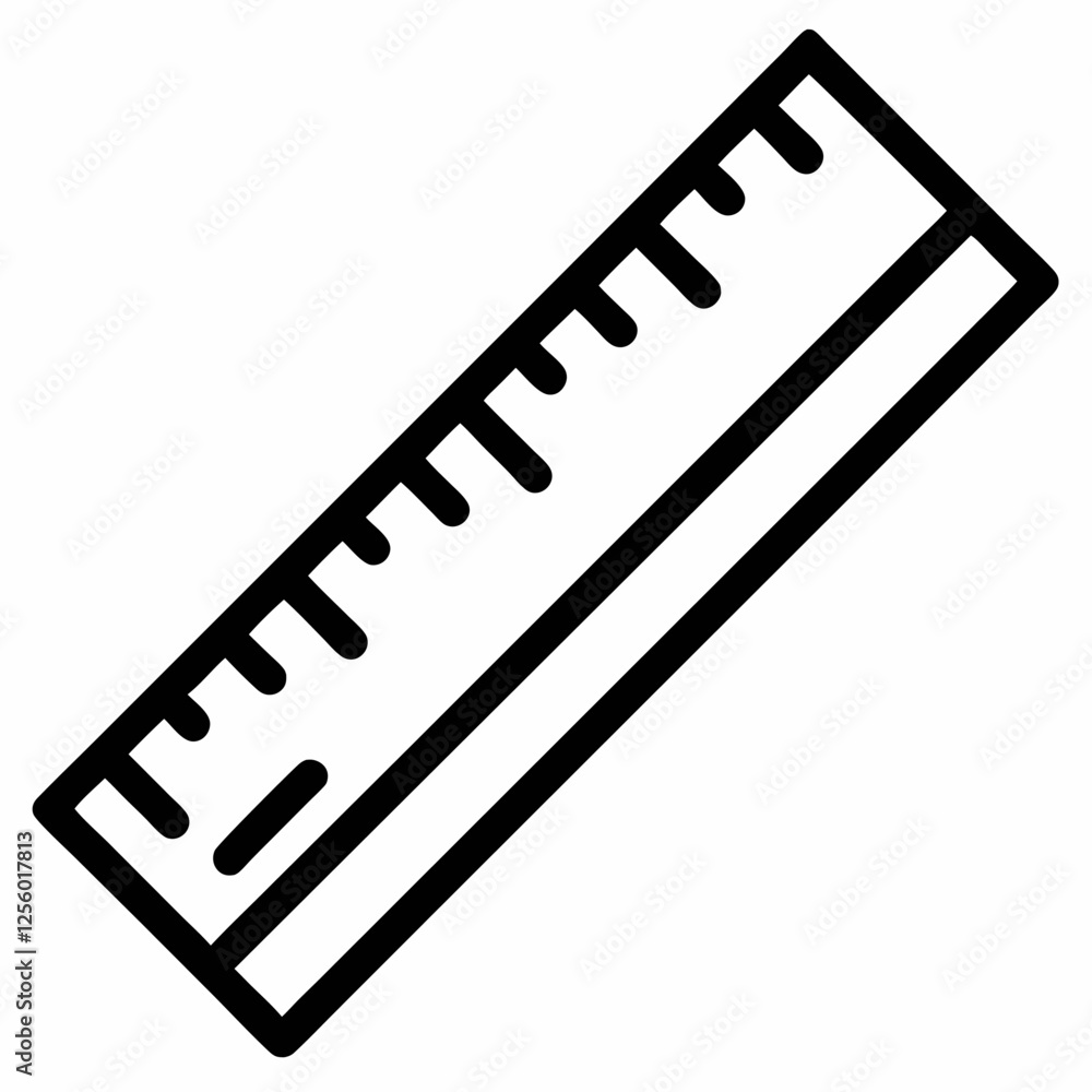 Ruler Icon Vector on white background. Ruler Icon Vector on white background.