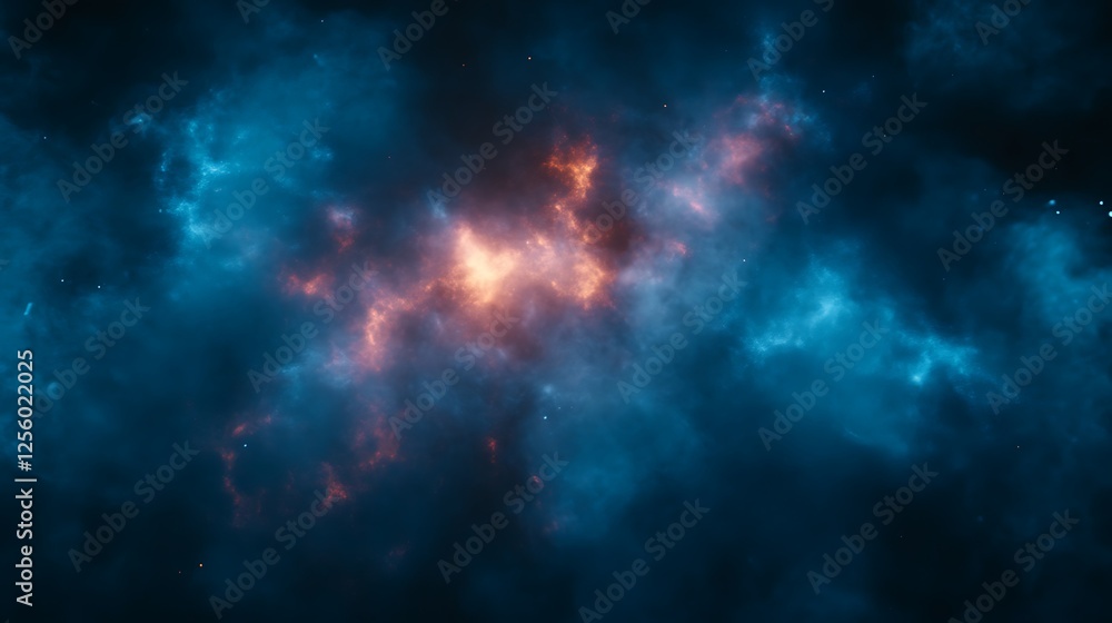Fototapeta premium Celestial Nebula Cosmic Cloudscape Deep Space Exploration