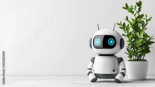 android with laptop