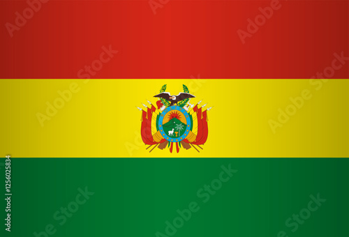 National Flag of the Plurinational State of Bolivia. Vector element