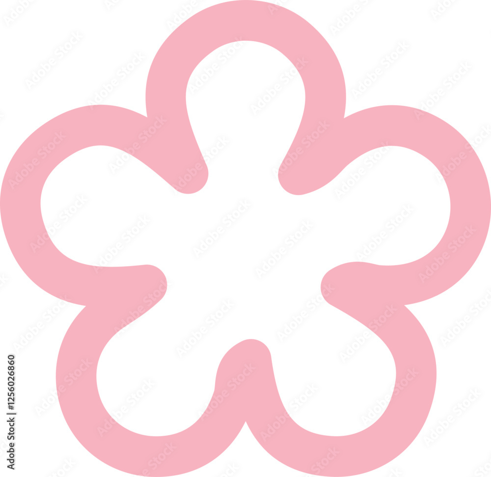 Flower clip art design on plain white transparent isolated background for card, shirt, hoodie, sweatshirt, apparel, card, tag, mug, icon, poster or badge Flower clip art design on plain white transparent isolated background for card, shirt, hoodie, sweatshirt, apparel, card, tag, mug, icon, poster or badge