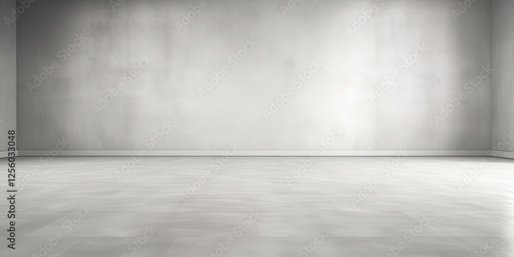 Grey Floor Background. Soft Gray Studio Room Backdrop with Spotlight for Clean, Blurred Look Grey Floor Background. Soft Gray Studio Room Backdrop with Spotlight for Clean, Blurred Look